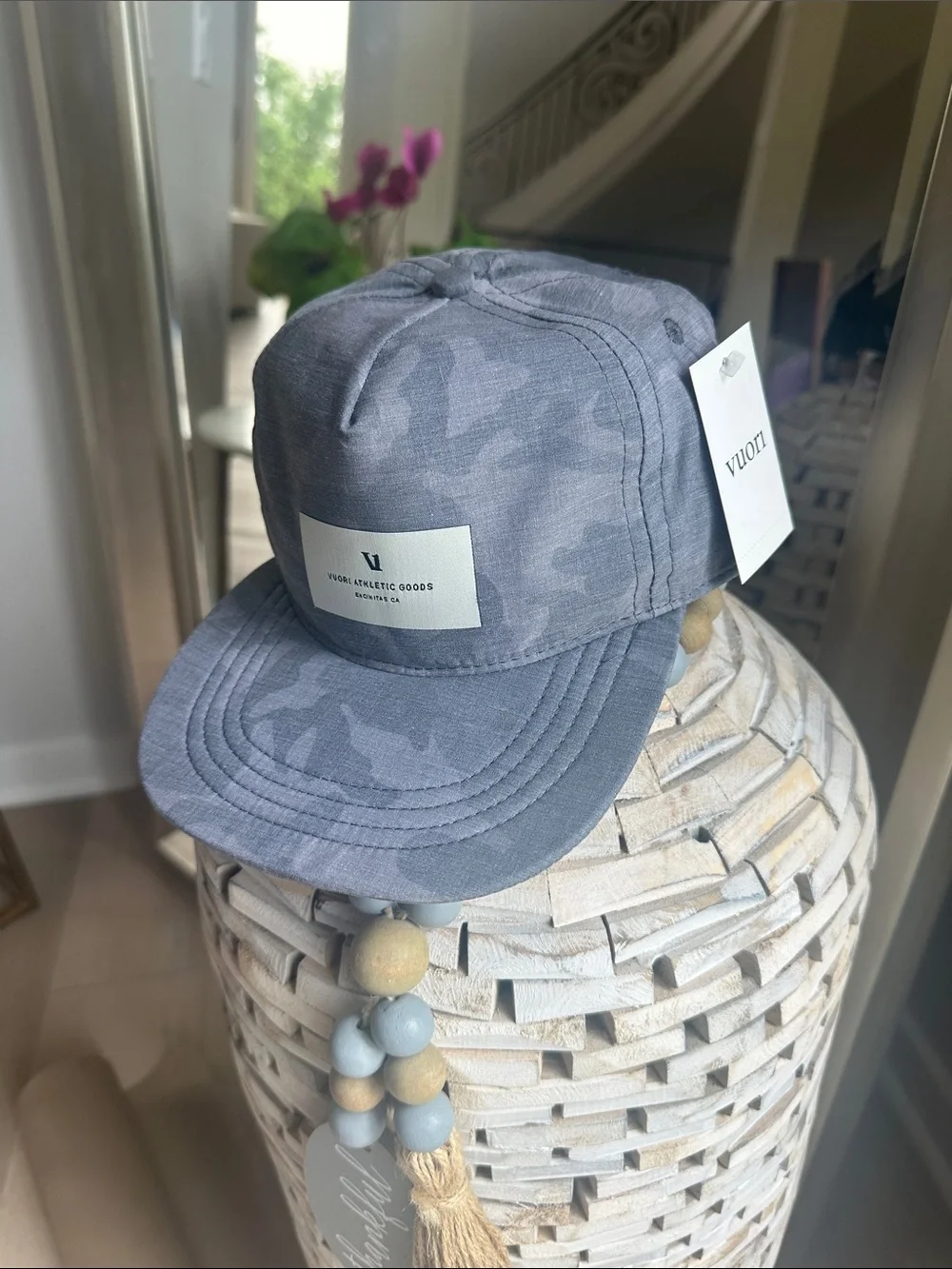 Vuori Blue-Gray Camo 5-Panel Cap